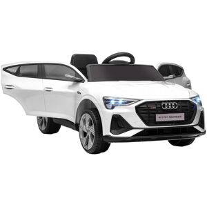 HOMCOM 12V 1 Seater Car Battery Powered Ride On Toy with Remote Control White 1