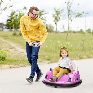 HOMCOM 1 Seater Battery Powered Ride On with Remote Control Pink 1