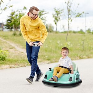 HOMCOM 1 Seater Battery Powered Ride On with Remote Control Green 1