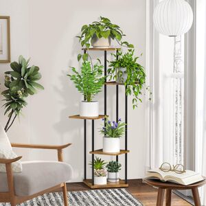 Borough Wharf Annemirl Plant Stand Black;Brown 106.2cm H X 30cm L X 30cm D Borough Wharf Annemirl Plant Stand Black;Brown 106.2cm H X 30cm L X 30cm D