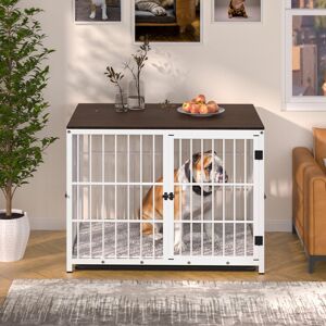 Archie & Oscar Harriet Furniture Style Crate with 3 Doors White 65 cm H x 78.5 cm W x 56.5 cm D Archie & Oscar Harriet Furniture Style Crate with 3 Doors White 65 cm H x 78.5 cm W x 56.5 cm D