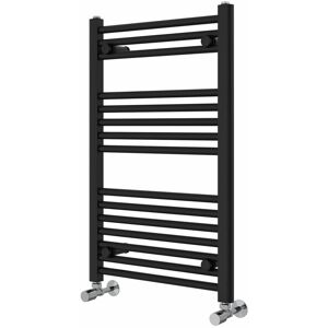 Rebrilliant Wiest Straight Heated Towel Rail Radiator Bathroom Ladder Warmer Black 80cm H x 50cm W x 3cm D Rebrilliant Wiest Straight Heated Towel Rail Radiator Bathroom Ladder Warmer Black 80cm H x 50cm W x 3cm D