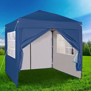 Dakota Fields Jarrow Aluminium 2m x 2m Pop-Up Gazebo Blue 200cm W X 200cm D X 280cm H Dakota Fields Jarrow Aluminium 2m x 2m Pop-Up Gazebo Blue 200cm W X 200cm D X 280cm H