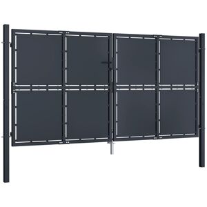 Dakota Fields Mosig 13' x 7' (4m x 2.25m) Metal Gate Anthracite 250cm H x 300cm W Dakota Fields Mosig 13' x 7' (4m x 2.25m) Metal Gate Anthracite 250cm H x 300cm W