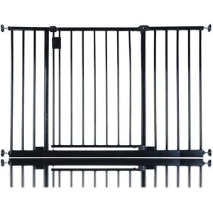 Latitude Run Extra Wide Hallway Dog Gate, Pressure Fit Pet Gate, Puppy Safety Barrier for Hallways and Wide Spaces, Easy Installation Black 109-115 cm Latitude Run Extra Wide Hallway Dog Gate, Pressure Fit Pet Gate, Puppy Safety Barrier for Hallways and Wide Spaces, Easy Installation Black 109-115 cm