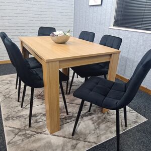 Latitude Run Lily-Sue 6 - Person Dining Set Black 6 Latitude Run Lily-Sue 6 - Person Dining Set Black 6