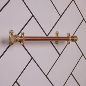 QuirkHub Indynut Wall Mounted Towel Rail Copper 4.6cm H x 110cm W x 5cm D QuirkHub Indynut Wall Mounted Towel Rail Copper 4.6cm H x 110cm W x 5cm D