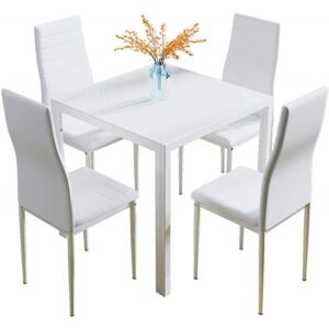 Latitude Run Otisco 4 - Person Dining Set White 4 Latitude Run Otisco 4 - Person Dining Set White 4
