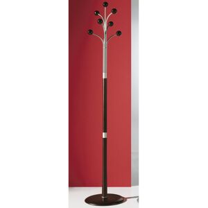 Corrigan Studio Virgil Solid Wood 6 - Hooks Freestanding Coat Stand Wenge 189cm H X 37cm W X 37cm D Corrigan Studio Virgil Solid Wood 6 - Hooks Freestanding Coat Stand Wenge 189cm H X 37cm W X 37cm D
