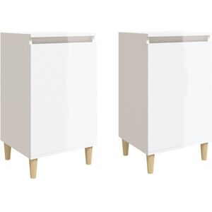 Latitude Run Mullinville Bedside Table High Gloss White/High Gloss White 70cm H X 40cm W X 35cm D Latitude Run Mullinville Bedside Table High Gloss White/High Gloss White 70cm H X 40cm W X 35cm D