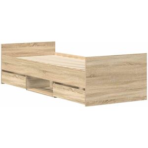 Latitude Run Addylen Platform Bed Sonoma Oak Small Single (2'6) Latitude Run Addylen Platform Bed Sonoma Oak Small Single (2'6)