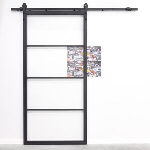 Trent Austin Design Eastvale Solid Steel Sliding Doors Black 210cm H x 100cm W x 3cm D Trent Austin Design Eastvale Solid Steel Sliding Doors Black 210cm H x 100cm W x 3cm D