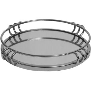 Rosalind Wheeler Clint Metal Tray for Living Room Furniture & Dining Room, Mirrored Tray for Décor Silver 7cm H x 35cm W x 35cm D Rosalind Wheeler Clint Metal Tray for Living Room Furniture & Dining Room, Mirrored Tray for Décor Silver 7cm H x 35cm W x 35cm D