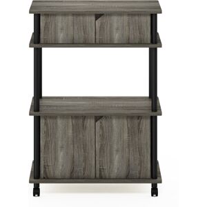 17 Stories Romia 69.6 Cm Kitchen Trolley with Locking Wheels French Oak/Black 99.3cm H X 69.6cm W X 39.5cm D 17 Stories Romia 69.6 Cm Kitchen Trolley with Locking Wheels French Oak/Black 99.3cm H X 69.6cm W X 39.5cm D