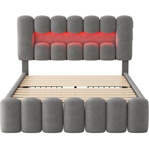 Metro Cedricka Bed Grey 124cm H X 151cm W X 222cm L Metro Cedricka Bed Grey 124cm H X 151cm W X 222cm L