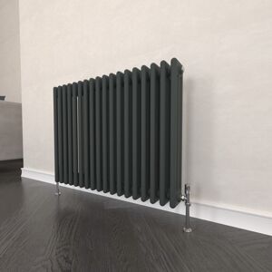 Ebern Designs Traditional 2 3 Column Radiator Cast Iron Style Heating Anthracite 60cm H x 83cm W x 10cm D Ebern Designs Traditional 2 3 Column Radiator Cast Iron Style Heating Anthracite 60cm H x 83cm W x 10cm D