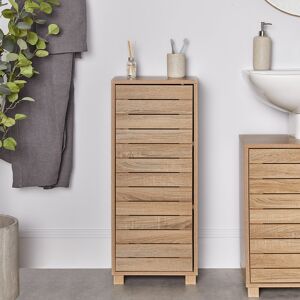 VonHaus Chester Freestanding Bathroom Cabinet Wood Effect 83.5cm H X 34cm W X 23cm D VonHaus Chester Freestanding Bathroom Cabinet Wood Effect 83.5cm H X 34cm W X 23cm D