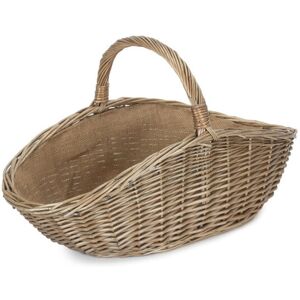 Brambly Cottage Harvesting Wicker Basket Antique Wash 33cm H x 59cm W x 30cm D Brambly Cottage Harvesting Wicker Basket Antique Wash 33cm H x 59cm W x 30cm D