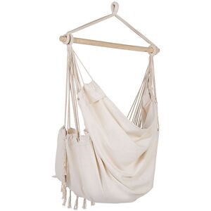 World Menagerie Balibo Cotton Hanging Chair Beige 122cm W X 152cm L World Menagerie Balibo Cotton Hanging Chair Beige 122cm W X 152cm L