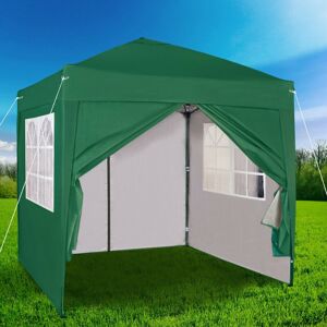 Dakota Fields Jarrow Aluminium 2m x 2m Pop-Up Gazebo Green 200cm W X 200cm D X 280cm H Dakota Fields Jarrow Aluminium 2m x 2m Pop-Up Gazebo Green 200cm W X 200cm D X 280cm H