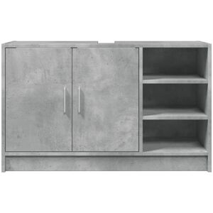 Brayden Studio Breaden 90cm W x 55cm H x 29cm D Under Sink Cabinet Concrete grey 55cm H X 90cm W X 29cm D Brayden Studio Breaden 90cm W x 55cm H x 29cm D Under Sink Cabinet Concrete grey 55cm H X 90cm W X 29cm D