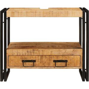 Latitude Run Bathroom Sink Cabinet 71 X 33 X 58 Cm Solid Mango Wood Natural 58cm H X 33cm W X 71cm D Latitude Run Bathroom Sink Cabinet 71 X 33 X 58 Cm Solid Mango Wood Natural 58cm H X 33cm W X 71cm D