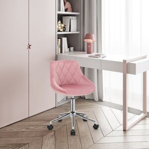 Fairmont Park Bürostuhl Wellsville aus Samt Pink 69.5cm H X 31.5cm W X 37.5cm D Fairmont Park Bürostuhl Wellsville aus Samt Pink 69.5cm H X 31.5cm W X 37.5cm D