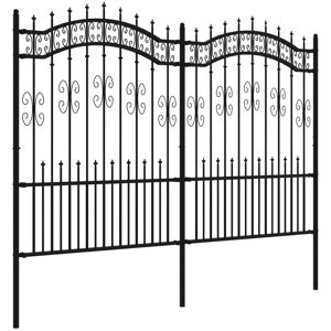 Rosalind Wheeler Ciclali 94.5’ x 87.4’ (2.4m x 2.22m) Decorative Fence Panel Black 190cm H x 240cm W x 0.5cm D Rosalind Wheeler Ciclali 94.5’ x 87.4’ (2.4m x 2.22m) Decorative Fence Panel Black 190cm H x 240cm W x 0.5cm D