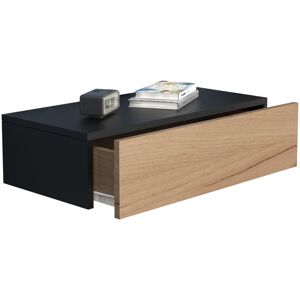 17 Stories Usal M 45 Wall Drawer Black 15cm H x 60cm W x 30cm D 17 Stories Usal M 45 Wall Drawer Black 15cm H x 60cm W x 30cm D