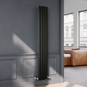 Brayden Studio Camaran Vertical Designer Radiator Black 180cm H x 27cm W x 4.7cm D Brayden Studio Camaran Vertical Designer Radiator Black 180cm H x 27cm W x 4.7cm D