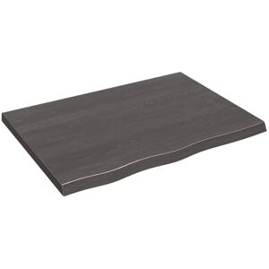 Alpen Home Bathroom Countertop Dark Grey Treated Solid Wood Dark Brown 4cm H X 80cm W X 60cm D Alpen Home Bathroom Countertop Dark Grey Treated Solid Wood Dark Brown 4cm H X 80cm W X 60cm D
