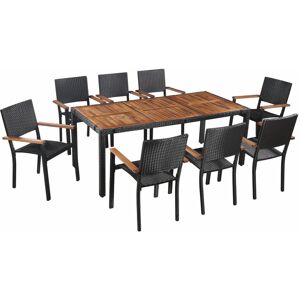 Ebern Designs Cutberto 8 Seater Dining Set Brown 8 Ebern Designs Cutberto 8 Seater Dining Set Brown 8