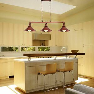 Rio Wiesner 3 - Light Kitchen Island Cone Pendant Rustic Red 240.03cm H X 65cm W X 55.88cm D Rio Wiesner 3 - Light Kitchen Island Cone Pendant Rustic Red 240.03cm H X 65cm W X 55.88cm D