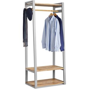 Ebern Designs Merz 80cm W Clothes Storage System Grey/Beige Ebern Designs Merz 80cm W Clothes Storage System Grey/Beige