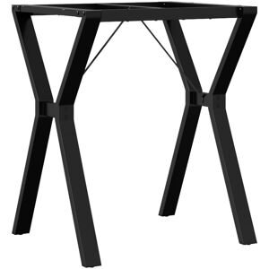Latitude Run Armony Dining Table Legs Y-Frame Steel Black 73cm H x 60cm W x 50cm D Latitude Run Armony Dining Table Legs Y-Frame Steel Black 73cm H x 60cm W x 50cm D