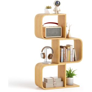 Norden Home 100cm H x 61cm W Bamboo / Rattan Geometric Bookcase Brown 100cm H X 61cm W X 23cm D Norden Home 100cm H x 61cm W Bamboo / Rattan Geometric Bookcase Brown 100cm H X 61cm W X 23cm D