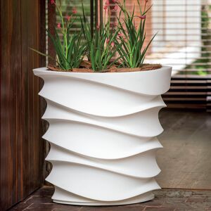 Ivy Bronx Modern Eye Unique Large Flowerpot Cloud White 158.75cm H X 167.64cm W X 120.65cm D Ivy Bronx Modern Eye Unique Large Flowerpot Cloud White 158.75cm H X 167.64cm W X 120.65cm D