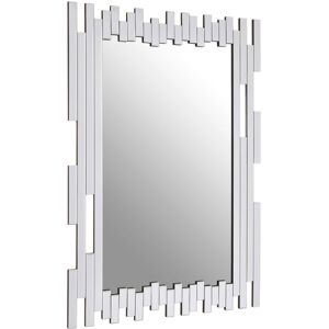 Canora Grey Gigi Accent Mirror Silver 110cm H X 77cm W X 3cm D Canora Grey Gigi Accent Mirror Silver 110cm H X 77cm W X 3cm D
