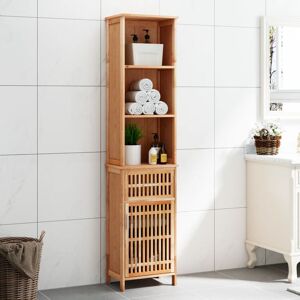 Marlow Home Co. Allyx Solid Wood Bathroom Cabinet Brown 182cm H X 42cm W X 29cm D Marlow Home Co. Allyx Solid Wood Bathroom Cabinet Brown 182cm H X 42cm W X 29cm D