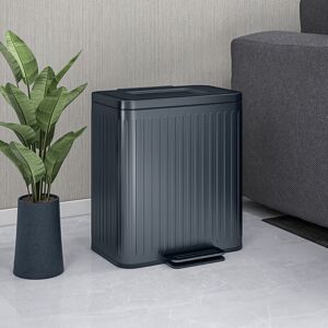 Symple Stuff 10.6 Litre Trash Can Black 40L Symple Stuff 10.6 Litre Trash Can Black 40L