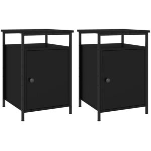 Borough Wharf Gibby Bedside Table Black 60cm H X 40cm W X 42cm D Borough Wharf Gibby Bedside Table Black 60cm H X 40cm W X 42cm D