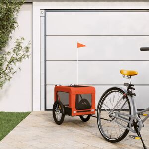 Archie & Oscar Pet Bike Trailer Oxford Fabric and Iron Orange 63 x 123 x 66 cm Archie & Oscar Pet Bike Trailer Oxford Fabric and Iron Orange 63 x 123 x 66 cm