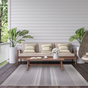 Gracie Oaks Duo Weave Fineweave Grey Grey Rectangle 160 x 230cm Gracie Oaks Duo Weave Fineweave Grey Grey Rectangle 160 x 230cm