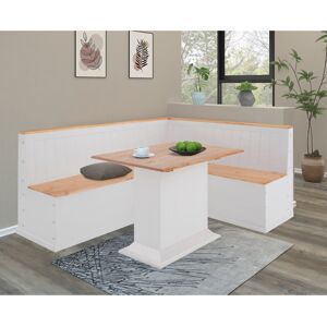 Brambly Cottage Rosa Solid Wood Dining Table White 75cm H x 65cm W x 105cm L Brambly Cottage Rosa Solid Wood Dining Table White 75cm H x 65cm W x 105cm L