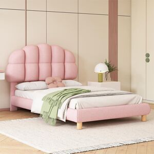 Fairmont Park Upholstered Bed With Hearboard Velvet Pink 99cm H X 98cm W X 205cm L Fairmont Park Upholstered Bed With Hearboard Velvet Pink 99cm H X 98cm W X 205cm L