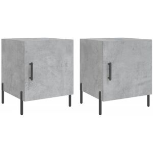 Latitude Run Manufactured Wood Bedside Table Concrete Grey 50cm H X 40cm W X 40cm D Latitude Run Manufactured Wood Bedside Table Concrete Grey 50cm H X 40cm W X 40cm D