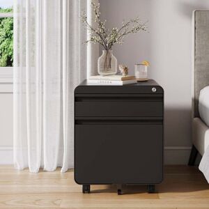 Inbox Zero Danby 40cm Wide 2 -Drawer Steel File Cabinet Black 50cm H X 40cm W X 45cm D Inbox Zero Danby 40cm Wide 2 -Drawer Steel File Cabinet Black 50cm H X 40cm W X 45cm D