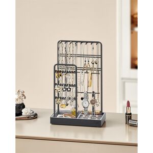 Canora Grey Jewellery Stand + Gold 30.8cm H X 19.6cm W X 11.5cm D Canora Grey Jewellery Stand + Gold 30.8cm H X 19.6cm W X 11.5cm D