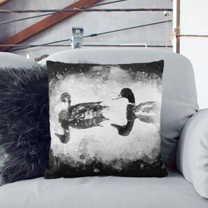 East Urban Home Mallard Ducks Paint Splash Cushion with Filling Stone 55cm H x 55cm W x 20cm D East Urban Home Mallard Ducks Paint Splash Cushion with Filling Stone 55cm H x 55cm W x 20cm D