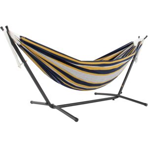 Blue Elephant Double Classic Hammock with Stand Black/Yellow/Black 104cm H X 109cm W X 280cm L Blue Elephant Double Classic Hammock with Stand Black/Yellow/Black 104cm H X 109cm W X 280cm L